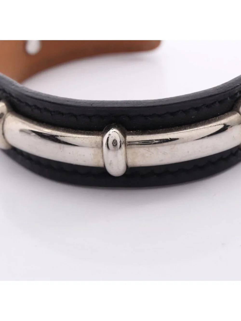 Hermes Bangle Agata Leather Bracelet